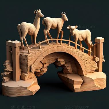 3D модель Игра St Goats On A Bridge (STL)